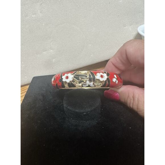 Sequin Nordstrom Multicolor Gold Tone Statement Enamel Bangle Bracelet # 224 - Picture 2 of 3